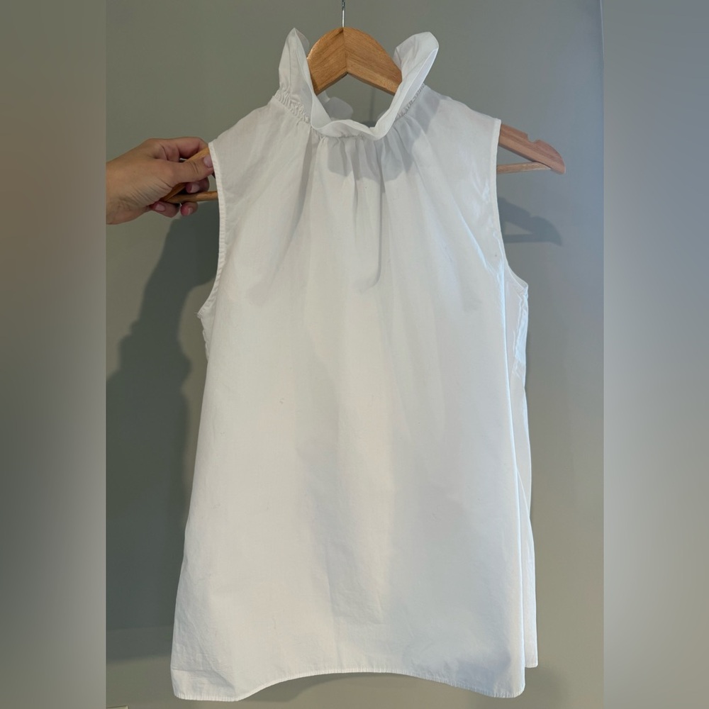 White Sleeveless Blouse